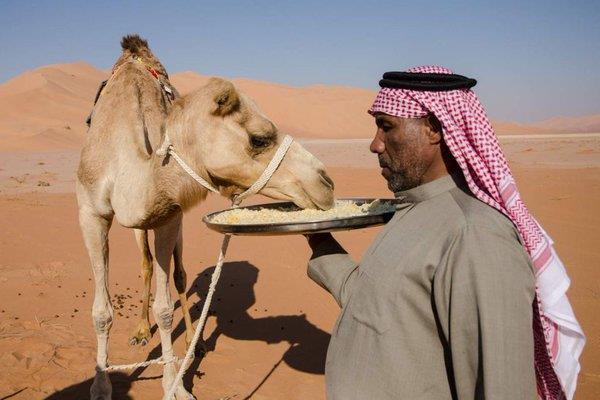 بريطاني يوشك أن يجتاز صحراء الربع الخالي